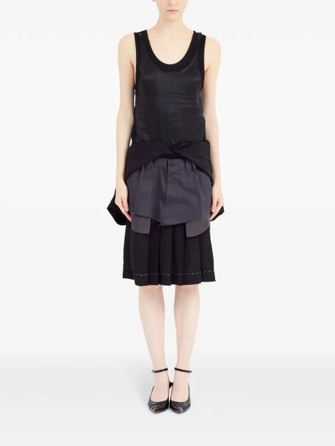 Maison Margiela layered midi dress - Black