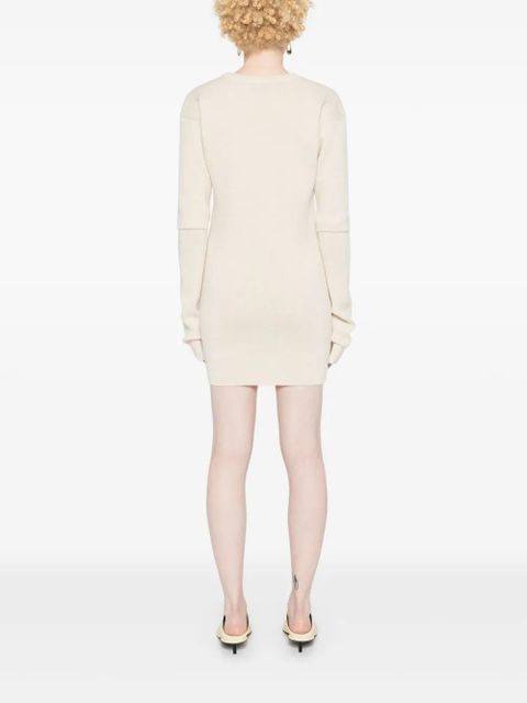 LEMAIRE detachable-sleeve dress - Neutrals
