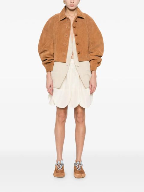 Simone Rocha petal-hem mini skirt - Neutrals - zdjęcie produktu nr 2