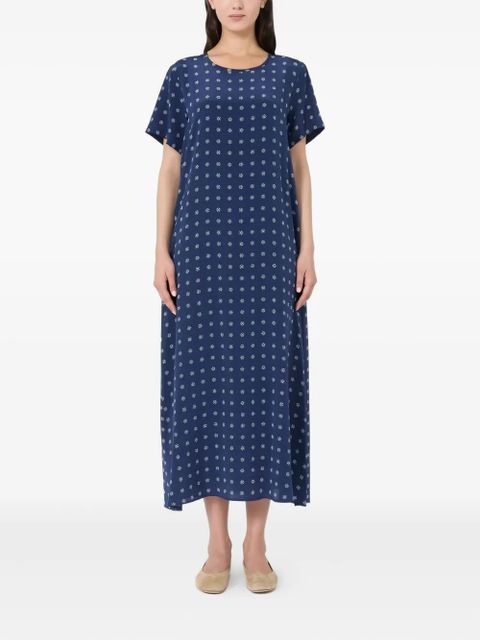Weekend Max Mara printed silk midi dress - Blue - zdjęcie produktu nr 2