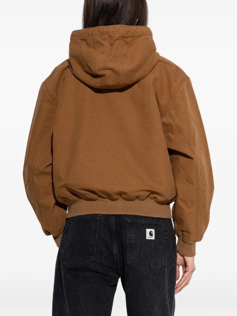 Carhartt WIP hooded zip jacket - Brown