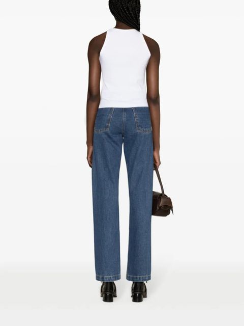 SANDRO logo-embroidered ribbed tank top - White - zdjęcie produktu nr 2