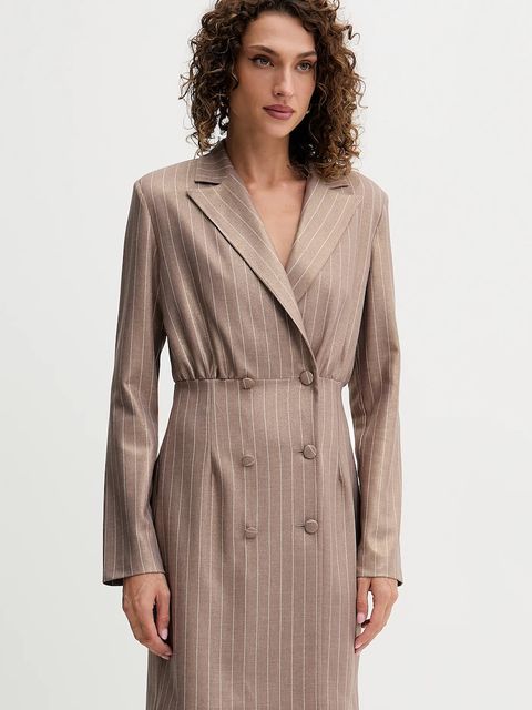 Fracomina sukienka kolor beżowy mini rozkloszowana FS25WD1002W479T4 - zdjęcie produktu nr 1