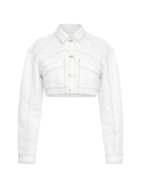 Acler Amesbury contrast-stitching jacket - White - zdjęcie produktu nr 1