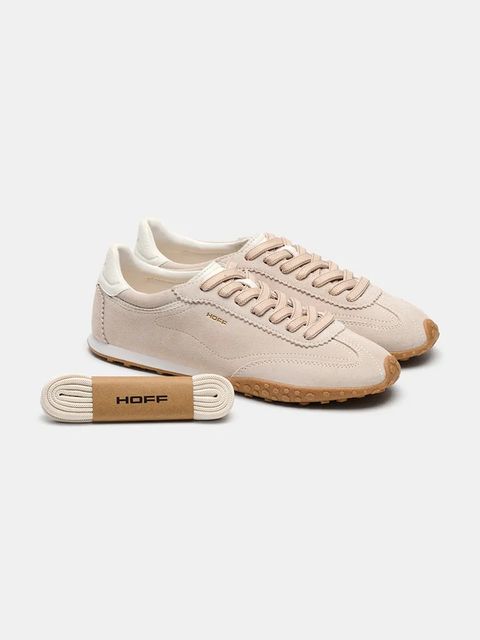 Hoff sneakersy zamszowe BRIDGE FL BEIGE