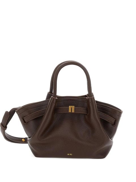 JW Pei mini Hana pleated clasp tote bag - Brown - zdjęcie produktu nr 1