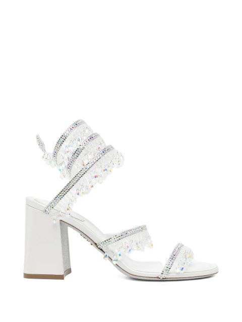 René Caovilla 80mm Jahanara sandals - White - zdjęcie produktu nr 1