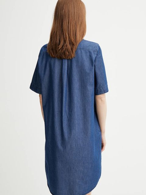 Marc O'Polo sukienka kolor niebieski mini prosta M06089121083