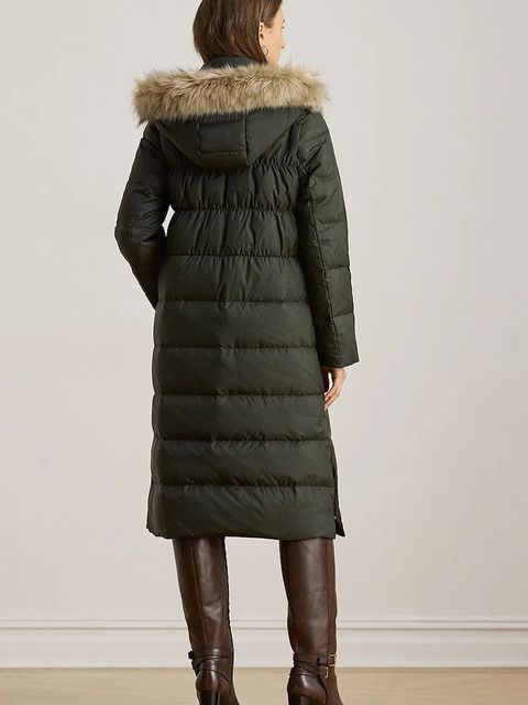 Lauren Ralph Lauren kurtka puchowa kolor zielony przejściowa 297P04097 - zdjęcie produktu nr 2