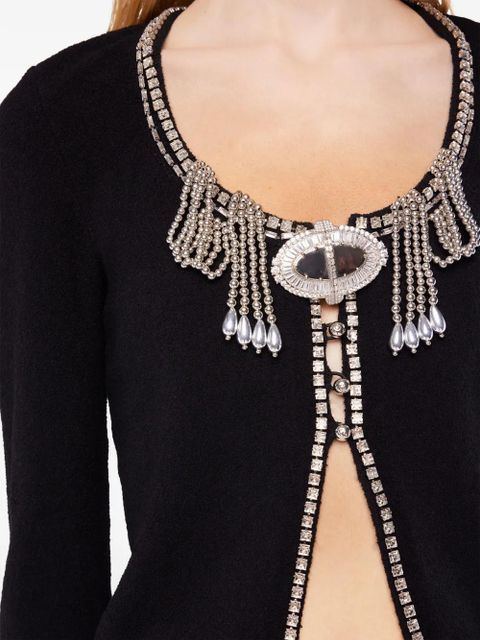 Rabanne jeweled-embroidered cardigan - Black
