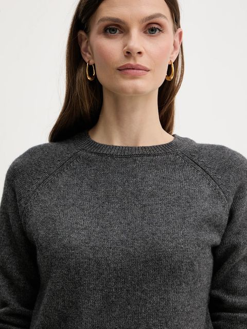 Silvian Heach sweter z domieszką wełny PICOULANE damski kolor szary GPA25233MA