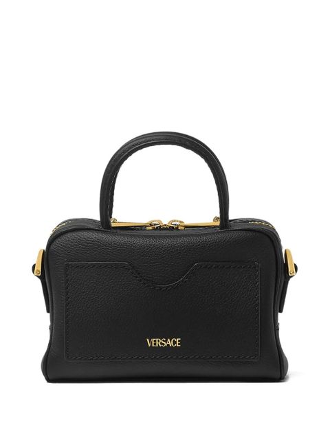 Versace La Medusa leather mini tote bag - Black - zdjęcie produktu nr 2