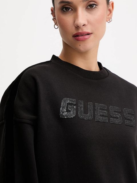 Guess bluza AELIA damska kolor czarny gładka V5BQ10 KB681 - zdjęcie produktu nr 2