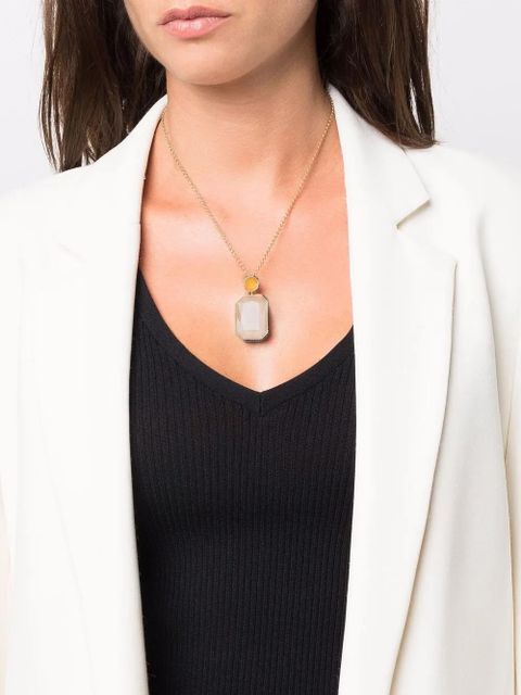 Swarovski Orbita octagon cut crystal necklace - Gold - zdjęcie produktu nr 2