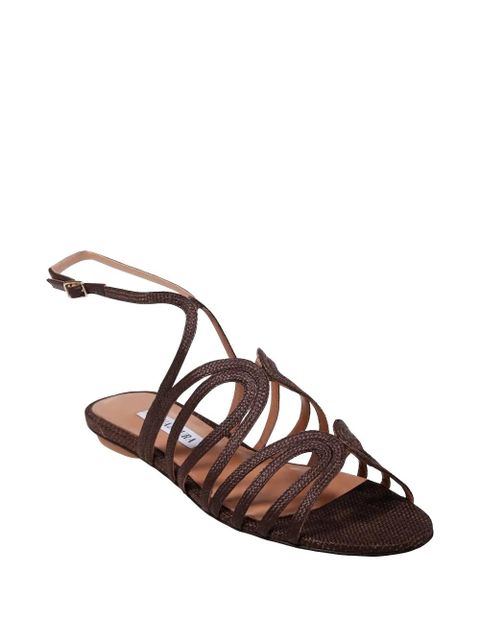 Aquazzura strappy buckle-fastening sandals - Brown - zdjęcie produktu nr 2