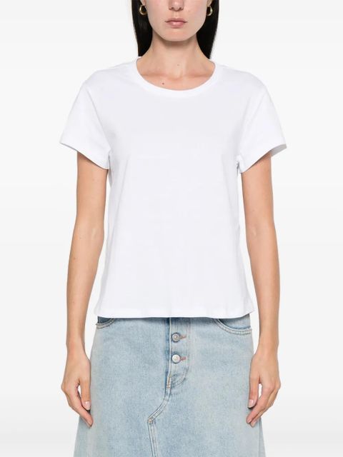 TWINSET logo-plaque cotton T-shirt - White