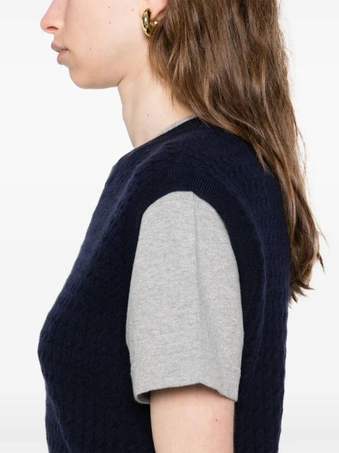 SANDRO layered T-shirt - Blue