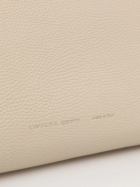 Liviana Conti torebka skórzana kolor beżowy A5WA52