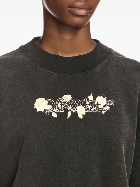 Off-White Bookish Roses sweatshirt - Black
