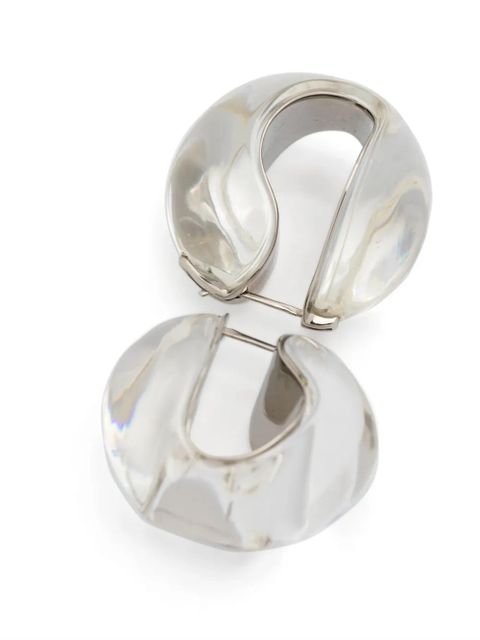 Coperni logo earrings - White