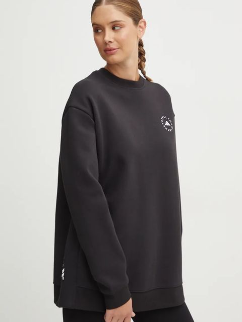 adidas by Stella McCartney bluza dresowa kolor czarny gładka IW6321 - zdjęcie produktu nr 1