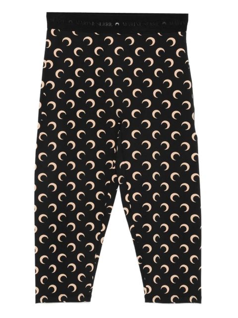 Marine Serre crescent moon-print trousers - Black - zdjęcie produktu nr 1