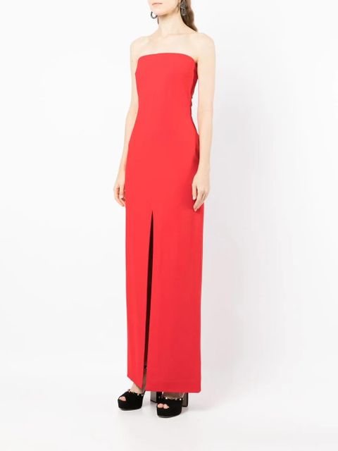 Solace London strapless maxi dress - Red