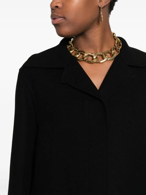 Jil Sander single-breasted cashmere coat - Black