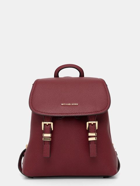 MICHAEL Michael Kors plecak skórzany QUINN damski kolor bordowy mały gładki 30T5GQNB0L - zdjęcie produktu nr 1