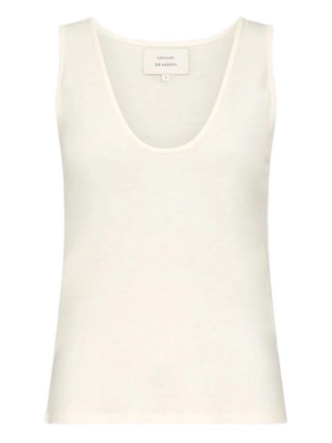 LouLou de Saison scoop-neckline tank top - White - zdjęcie produktu nr 1