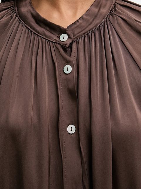 Answear.LAB sukienka kolor brązowy maxi oversize