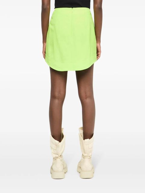 JW Anderson curved-hem mini skirt - Green