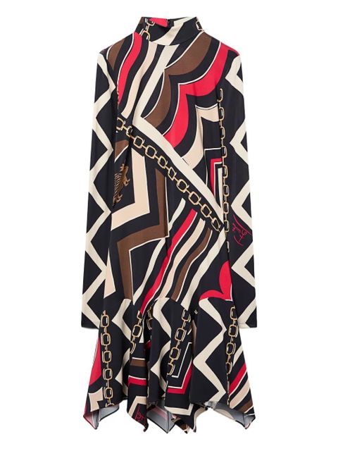 PUCCI istrice-print satin dress - Black - zdjęcie produktu nr 1