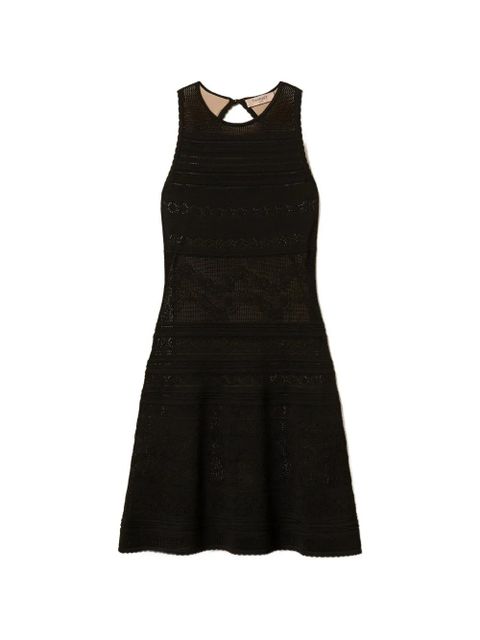 TWINSET knitted open back dress - Black - zdjęcie produktu nr 1
