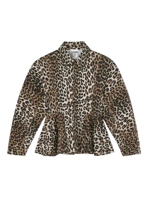 GANNI leopard-print shirt - Brown - zdjęcie produktu nr 1