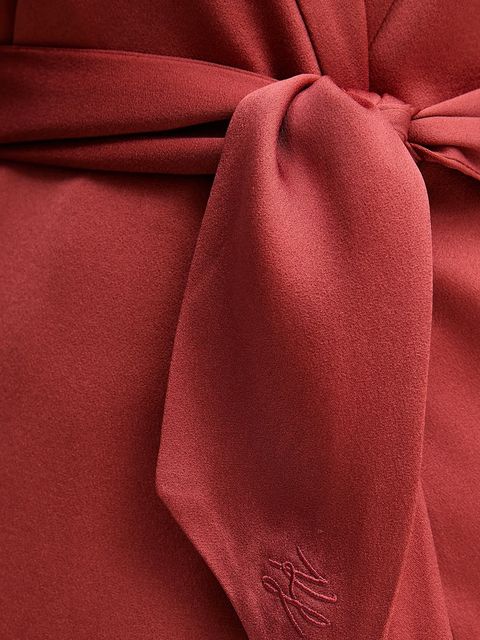 Karl Lagerfeld kamizelka kolor czerwony jednorzędowa A3W14043