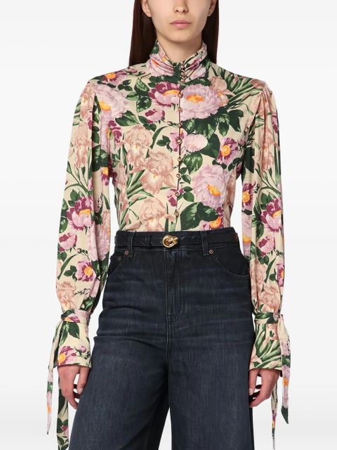 Chloé floral-print blouse - Pink