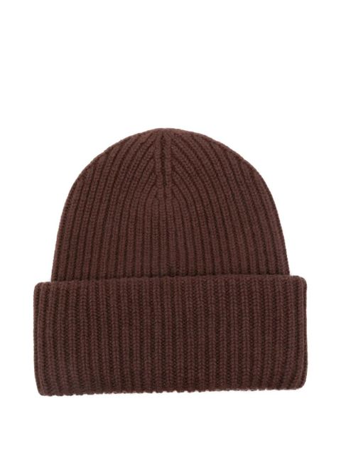 MC2 Saint Barth ribbed patch hat - Brown