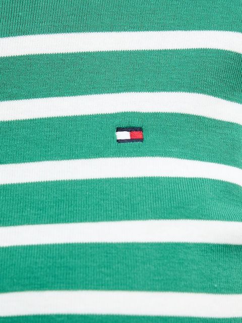 Tommy Hilfiger t-shirt bawełniany damski kolor zielony WW0WW40587