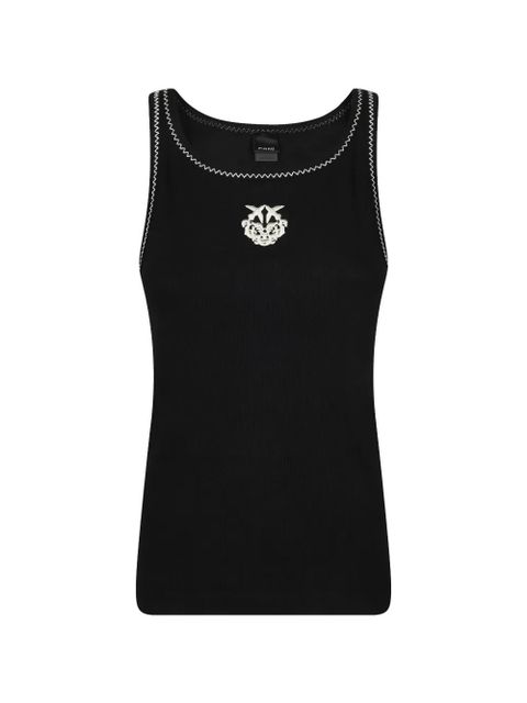 PINKO logo-detail tank top - Black - zdjęcie produktu nr 1