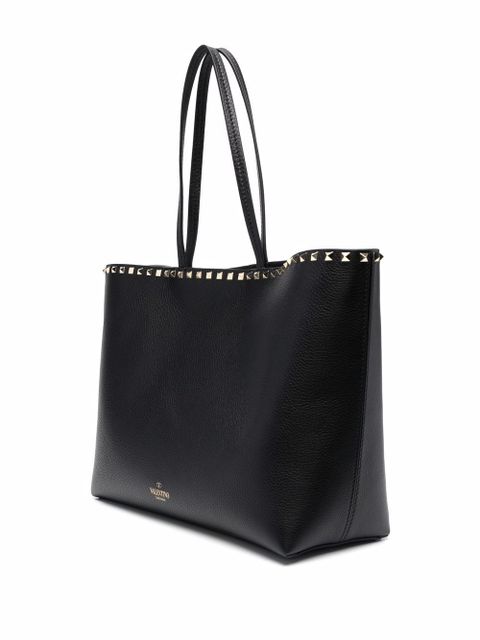 Valentino Garavani Rockstud leather tote bag - Black