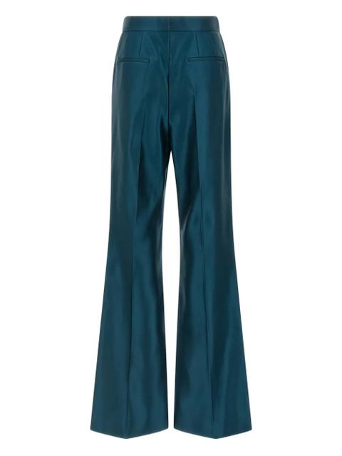 FENDI high-waist flared trousers - Blue