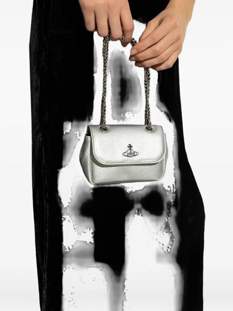 Vivienne Westwood Orb-plaque mini bag - Silver
