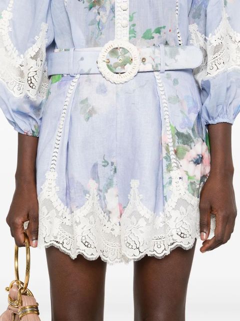 ZIMMERMANN Everley shorts - Blue