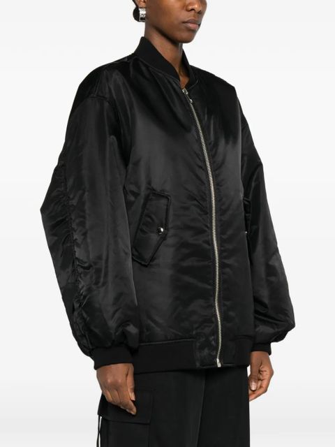 The Frankie Shop Astra zip-fastening bomber jacket - Black