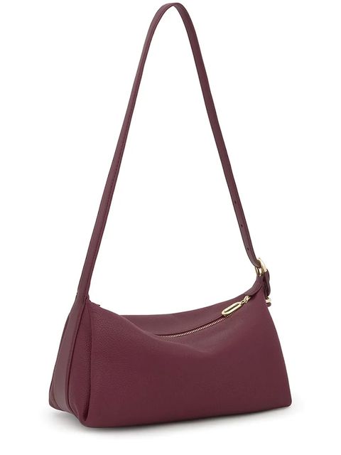 Tous torebka skórzana FOLD kolor bordowy 2002306721