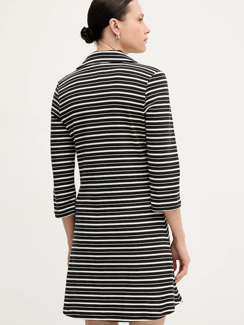 Tommy Hilfiger sukienka bawełniana kolor czarny mini rozkloszowana WW0WW47868 - zdjęcie produktu nr 2