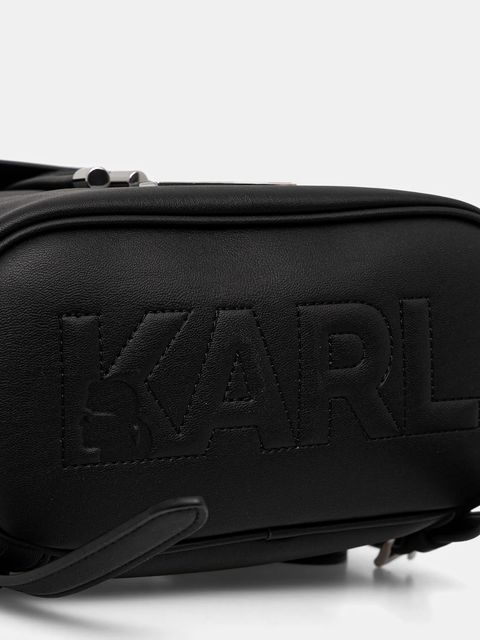 Karl Lagerfeld plecak IKON damski kolor czarny mały gładki B1W30002