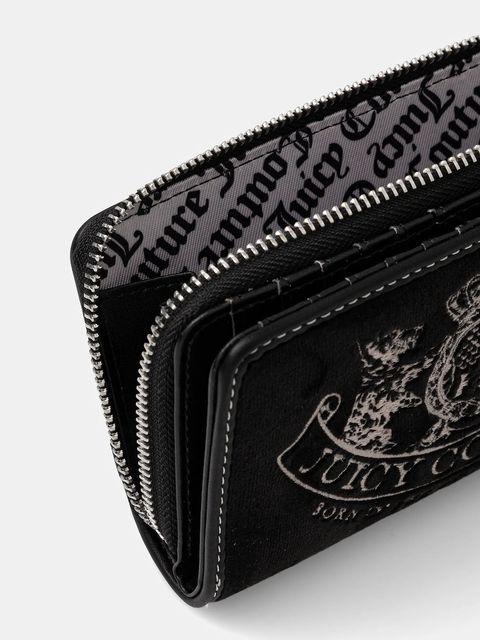 Juicy Couture portfel Twig Narrative damski kolor czarny WIJTG8991WZC