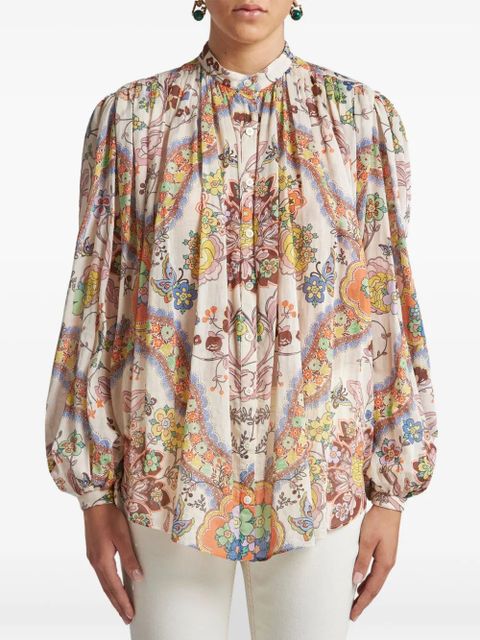 ETRO cotton pleated shirt - Neutrals - zdjęcie produktu nr 2